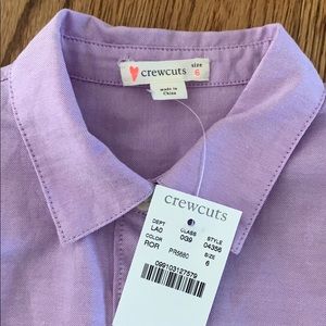 Girls CrewCuts button down, size 6
